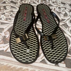 Coach Bow Toe Flip Flop Sandals Shoes Women’s 9